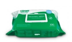 100 cleaning and disinfecting wipes