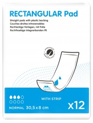 ID Rectangular Plastic-backed 30,5 x 8 + Strip